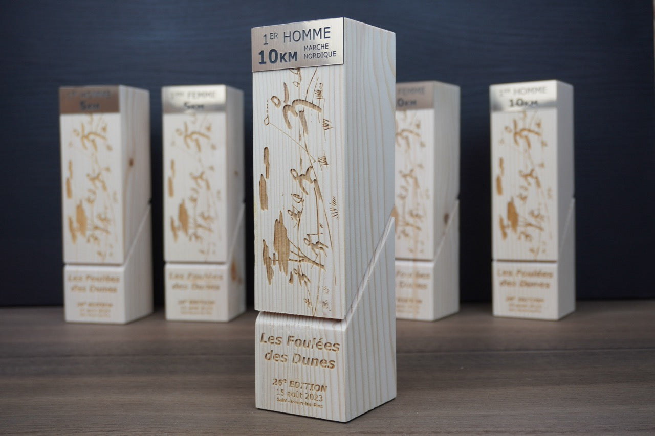Trophées et médailles en bois : une alternative durable