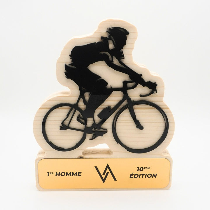 TROPHÉE EN BOIS - CYCLISME - GAMME HYBRID