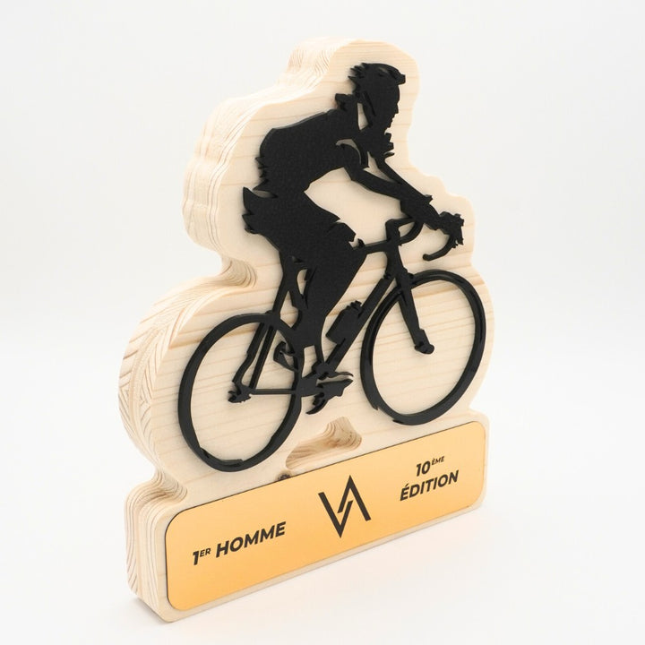 TROPHÉE EN BOIS - CYCLISME - GAMME HYBRID