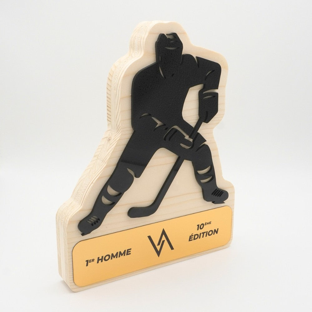 TROPHÉE EN BOIS - HOCKEY - GAMME HYBRID