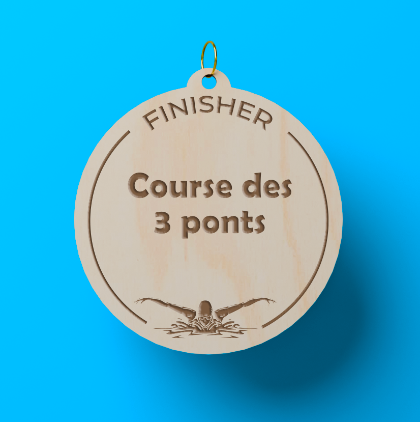 Médaille Nageur