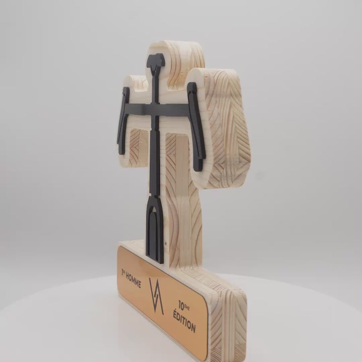 TROPHÉE EN BOIS - VÉLO - GAMME HYBRID