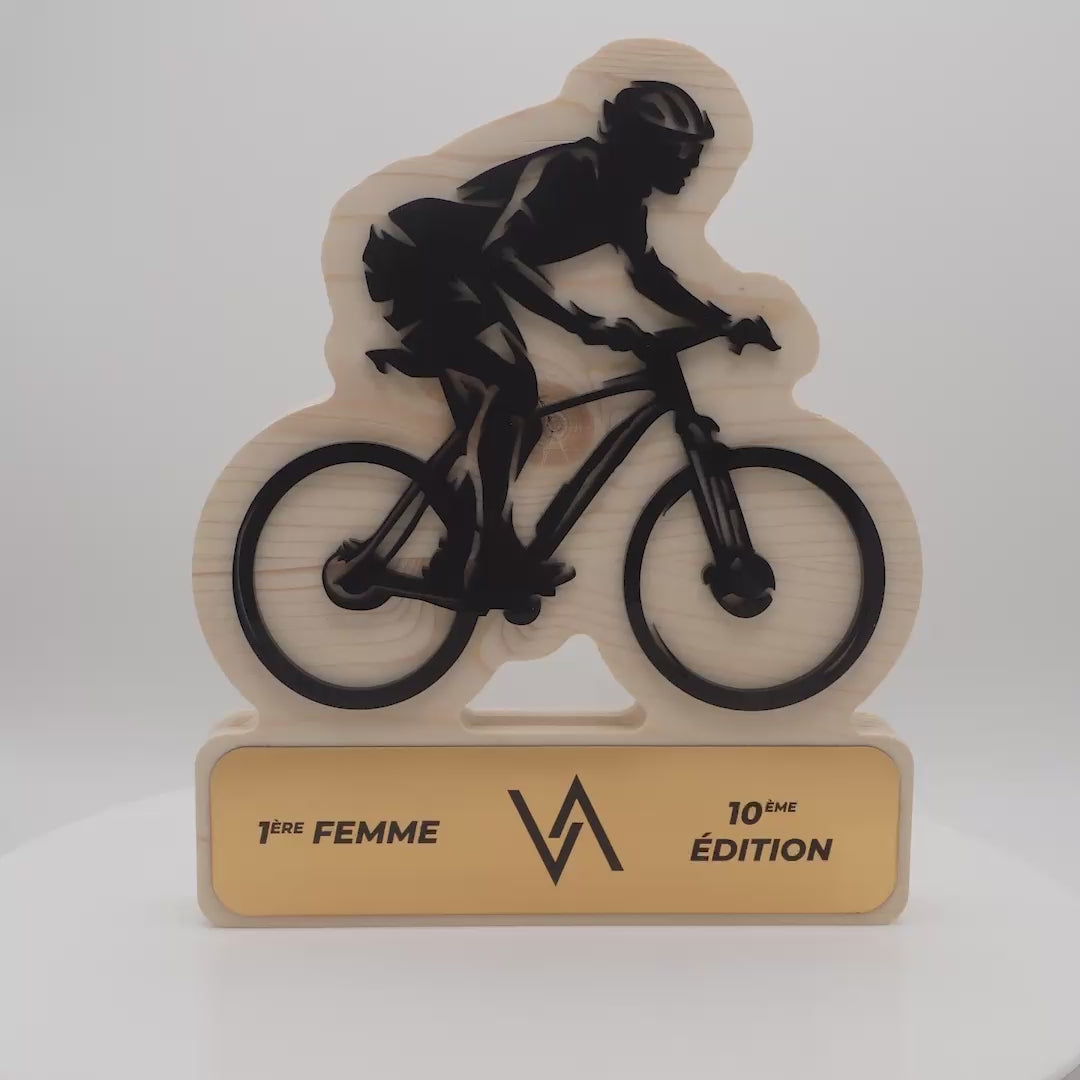 TROPHÉE EN BOIS - VTT - GAMME HYBRID