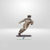 Trophée personnalisé en bois pour running homme gamme Starter socle argenté en studio Vulka
