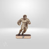 Trophée personnalisé en bois pour rugby gamme Starter socle bronze en studio Vulka