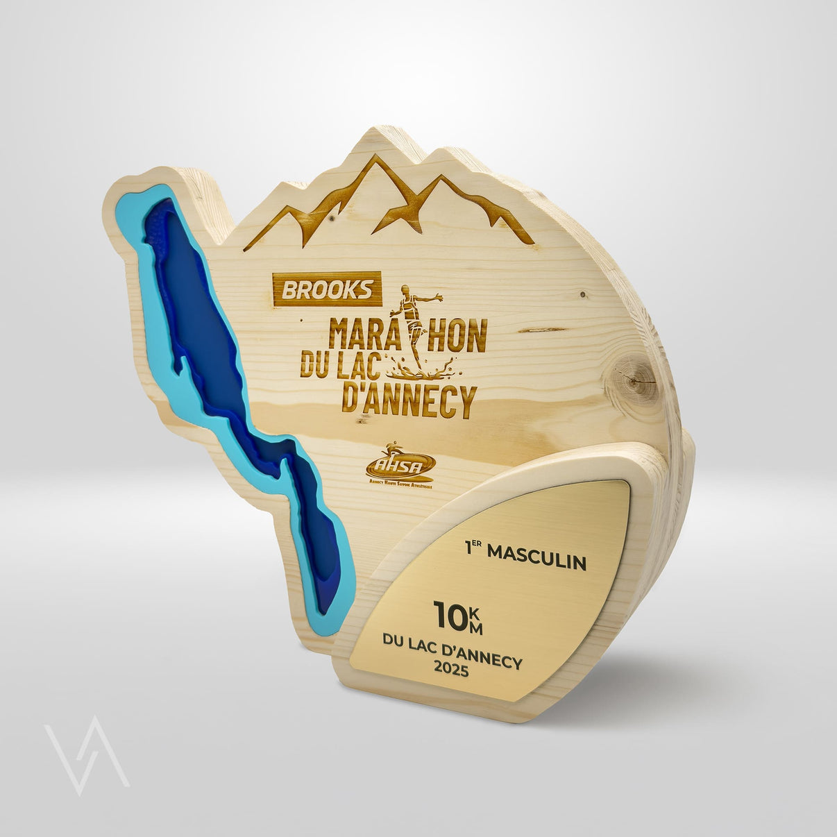 Trophée personnalisable Marathon du Lac d'Annecy studio Vulka