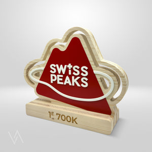 Trophée personnalisable Swiss Praks 700K studio Vulka