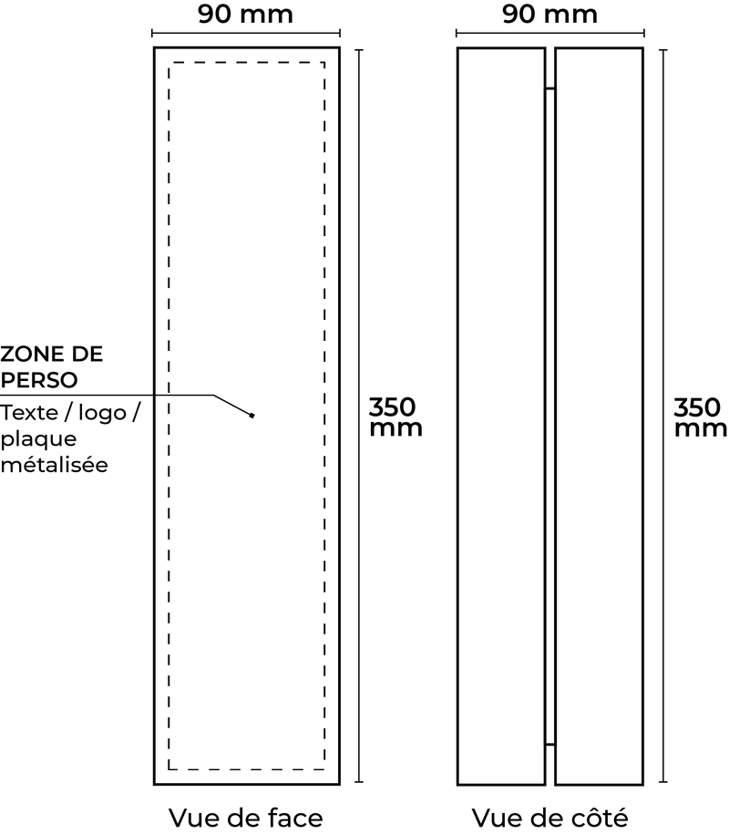 Schéma trophée en bois gamme impact modèle everest